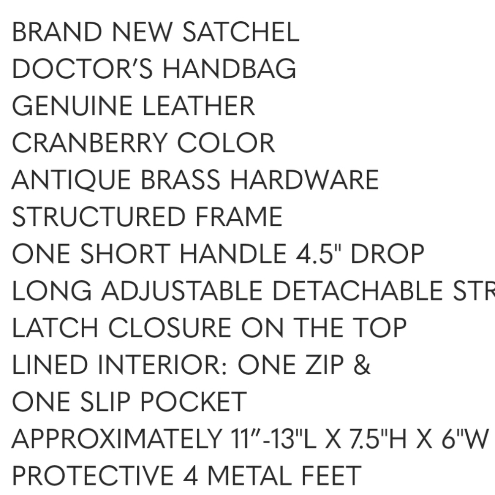Ameri Leather Doctor’s Handbag Satchel Crossbody … - image 8